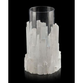 Natural Selenite Candleholder/Vase