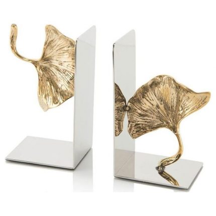 Pair of Ginkgo Leaf Bookends