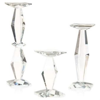 Set of Three Prism Candleholders