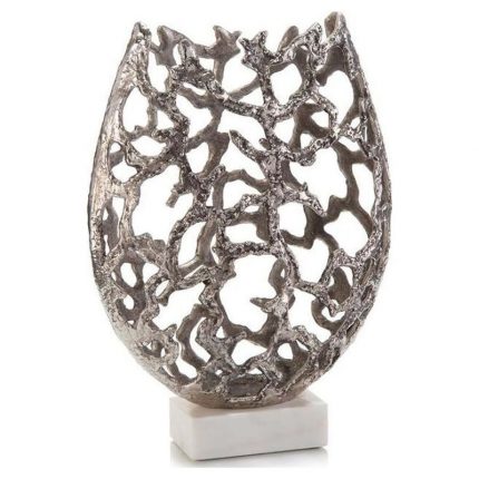 Primordial Vase in Aged Silver