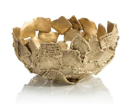 Texture and Shape Brass Petite Bowl