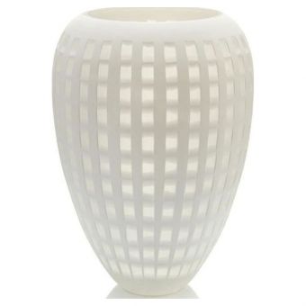 Cloud White Square-Cut Vase