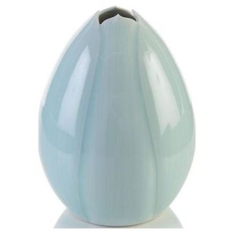 Seafoam Sculptured Ceramic Vase