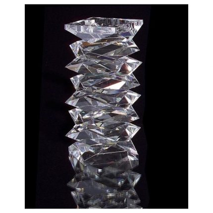 Stacked Crystal Candleholder