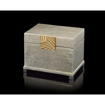 Silver-Leaf and Brass Box
