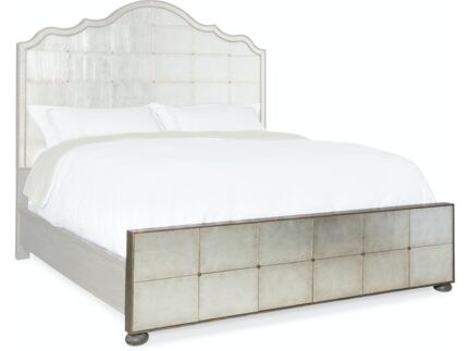 alifornia King Mirrored Panel Bed