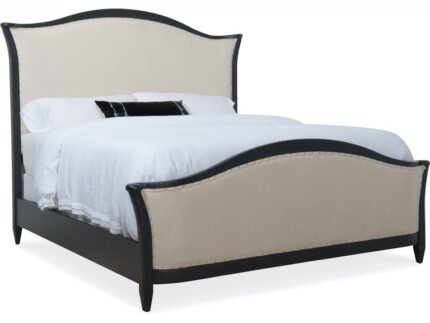 Ciao Bella Cal King Upholstered Bed- Black