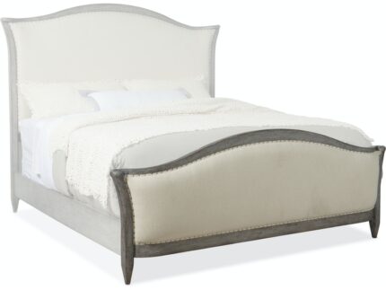 Ciao Bella Cal King Upholstered Bed- Speckled Gray