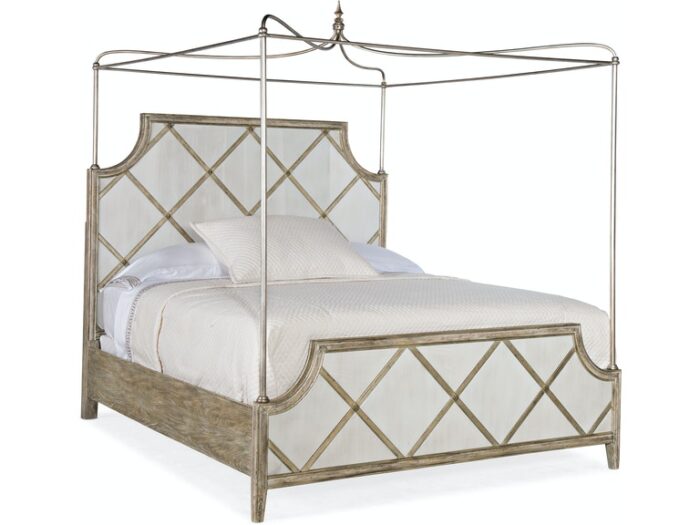 Sanctuary Diamont Canopy Cal King Panel Bed
