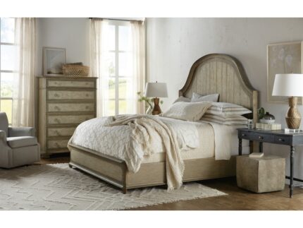 Alfresco Lauro Cal King Panel Bed with Metal