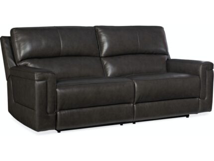 Gable Leather PWR 2 over 2 Sofa w/ PWR Headrest